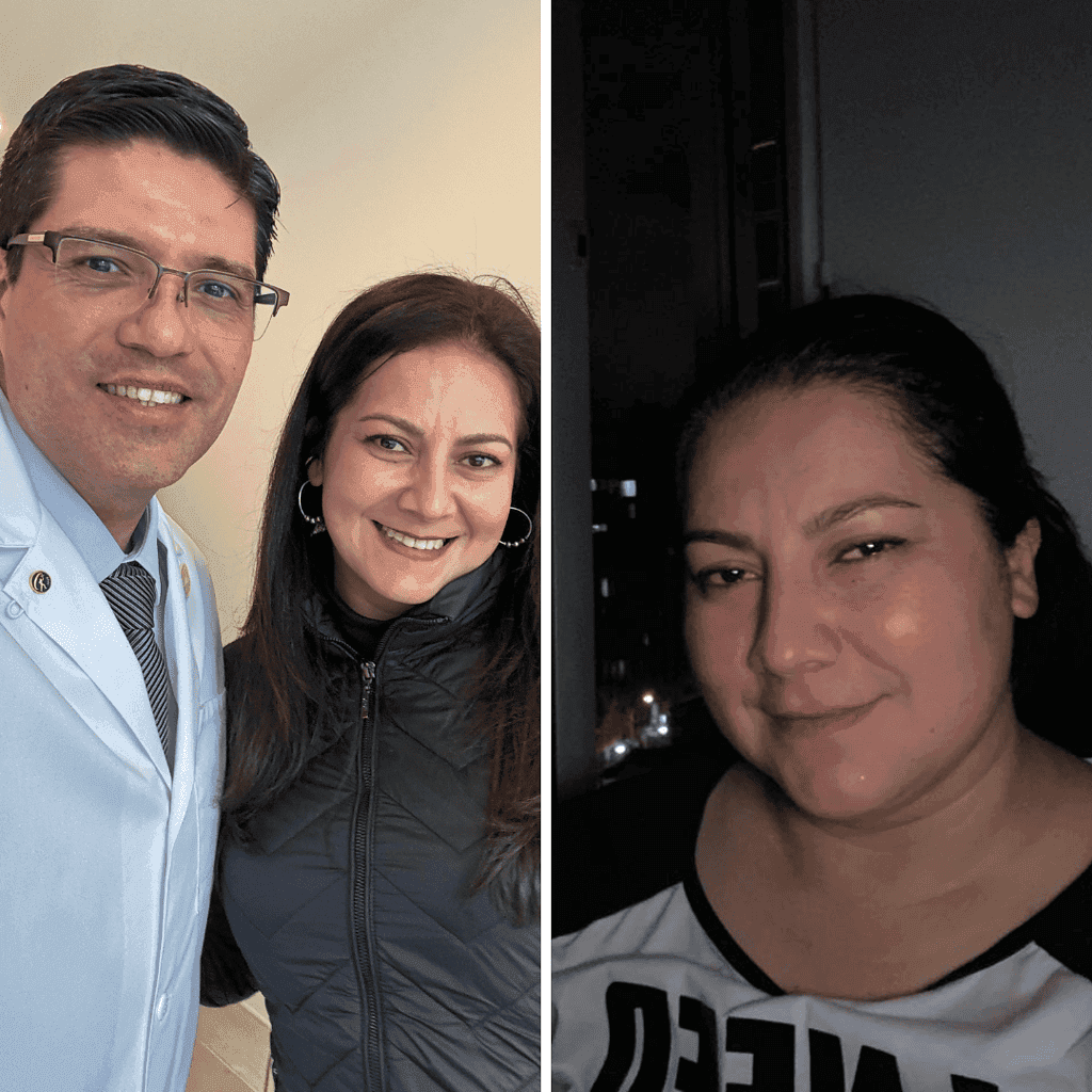 El cirujano Dr. Guihovany García con paciente tras Bypass Gástrico en consulta.